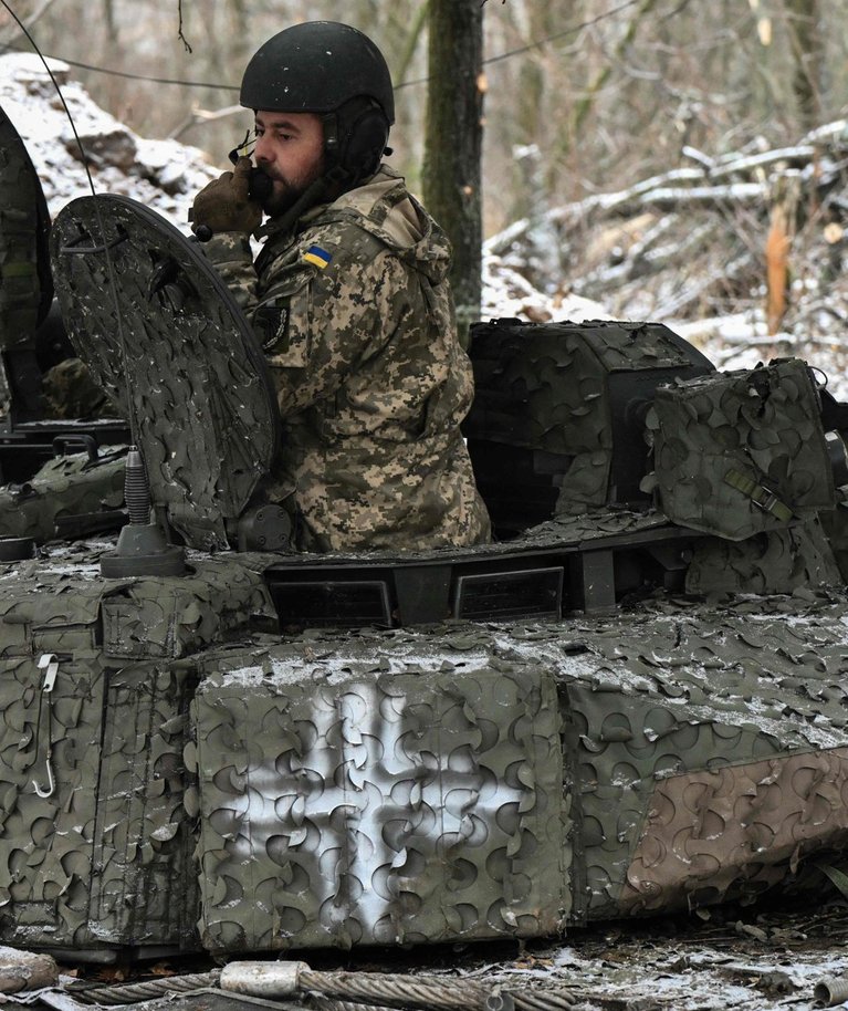 Ukraina sõjaväelane Bahmuti rindel. Foto tehtud 27. novembril 2023.