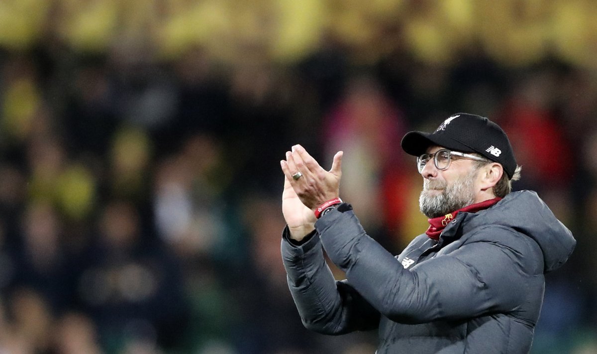 Liverpooli peatreener Jürgen Klopp võib järjekordse võidu üle uhkust tunda.