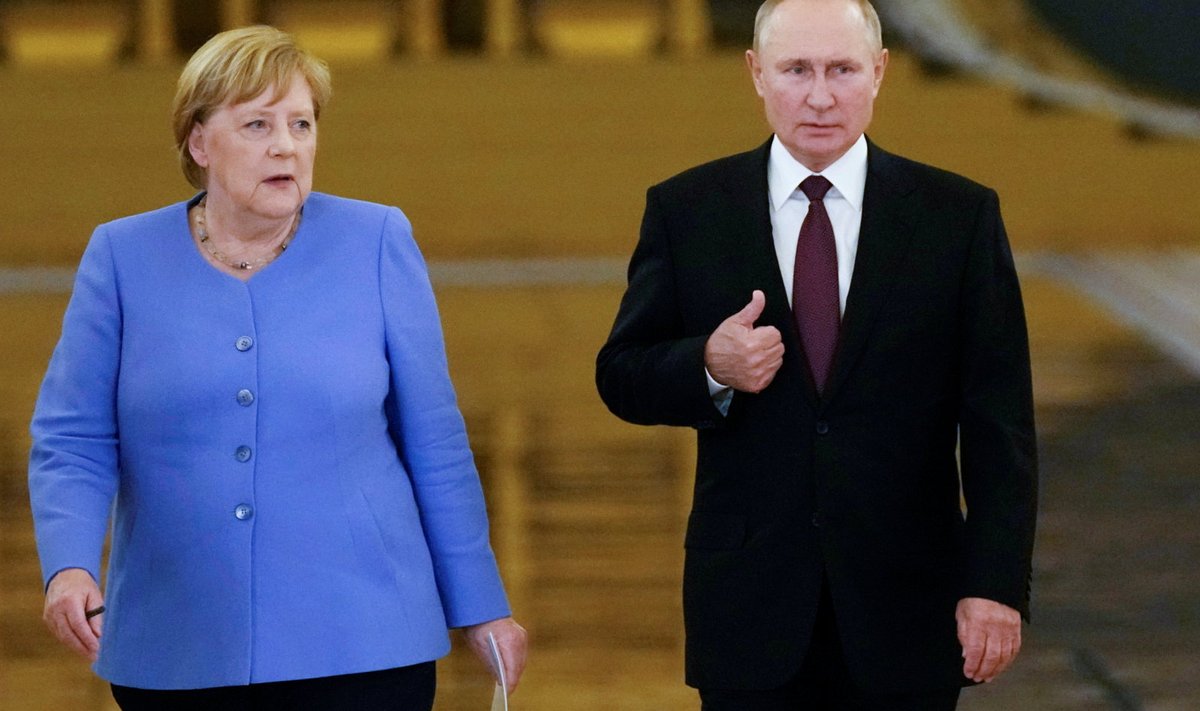 Angela Merkel ja Vladimir Putin.