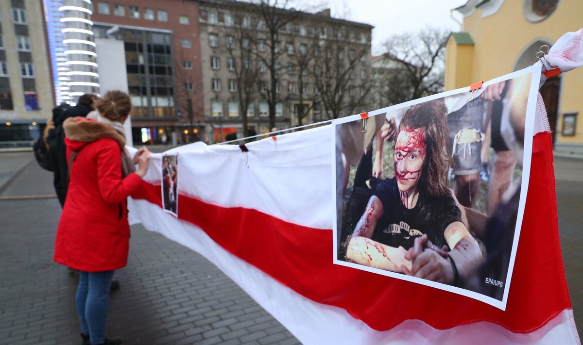 Meeleavaldus Valgevene opositsiooni toetuseks Tallinnas