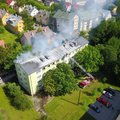 DELFI FOTOD ja VIDEO | Neljakorruselise kortermaja tulekahju Põhja-Tallinnas sai ilmselt alguse gaasiplahvatusest, üks inimene viidi haiglasse