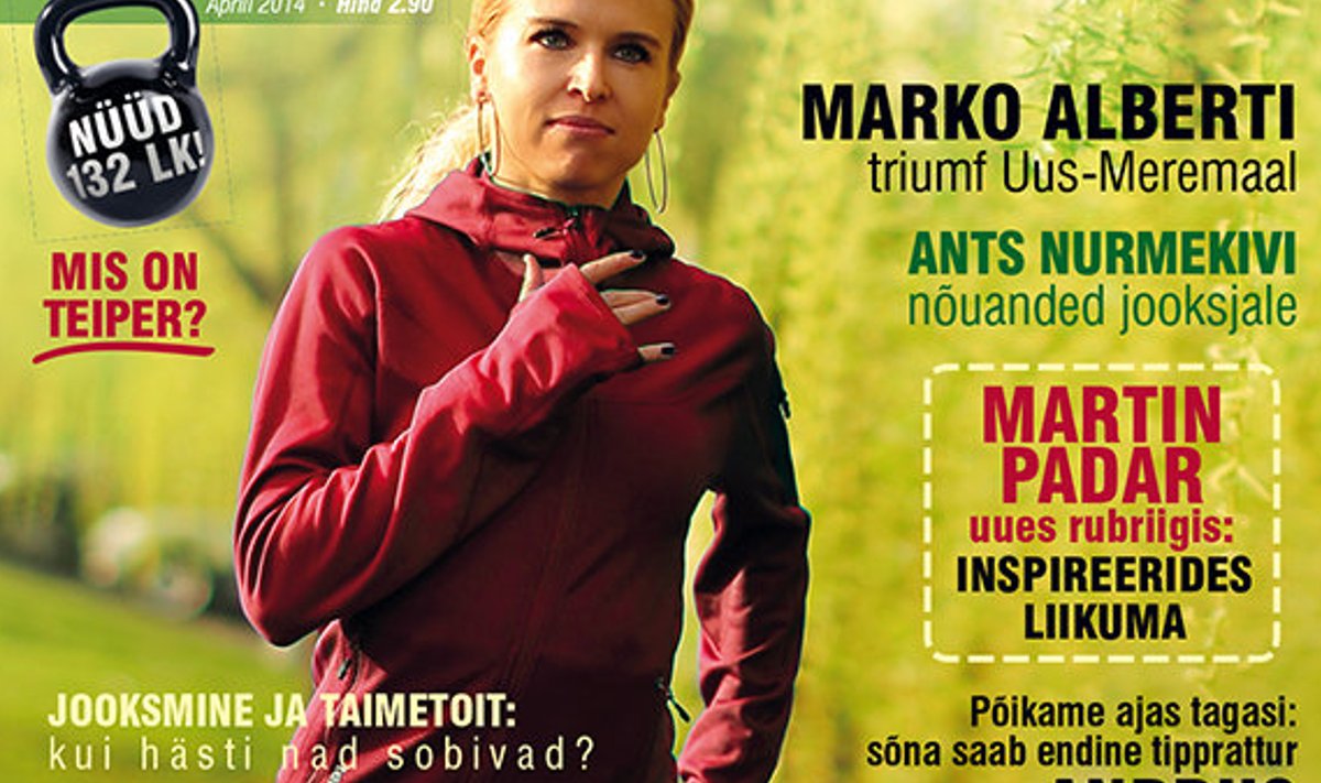 Ajakirja Jooksja aprill 2014 rsikaas