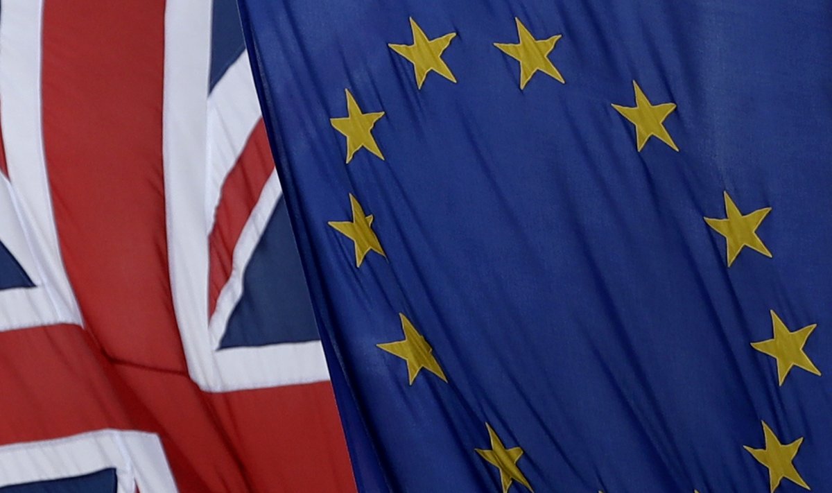 Ühendkuningriigi ja Euroopa Liidu lipud