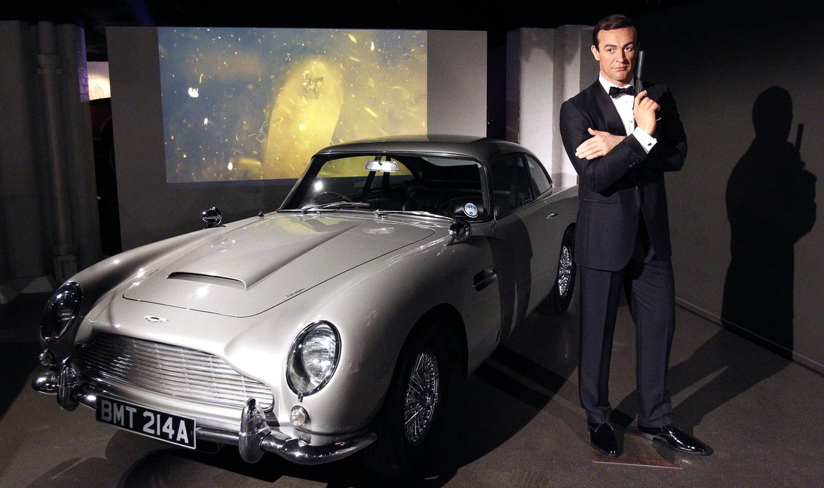 Aston Martin on olnud James Bondi üheks meelisautoks. Pildil olevat DB5 mudelit on näha olnud kaheksas Bondi filmis.