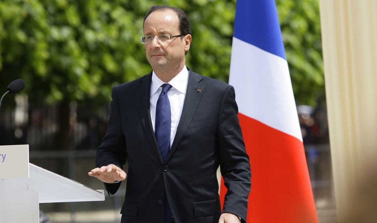 Võitis üle noatera: Kuigi François Hollande oli valimistel soosik, sai ta presidendiks napi enamusega. (Sipa / Scanpix)
