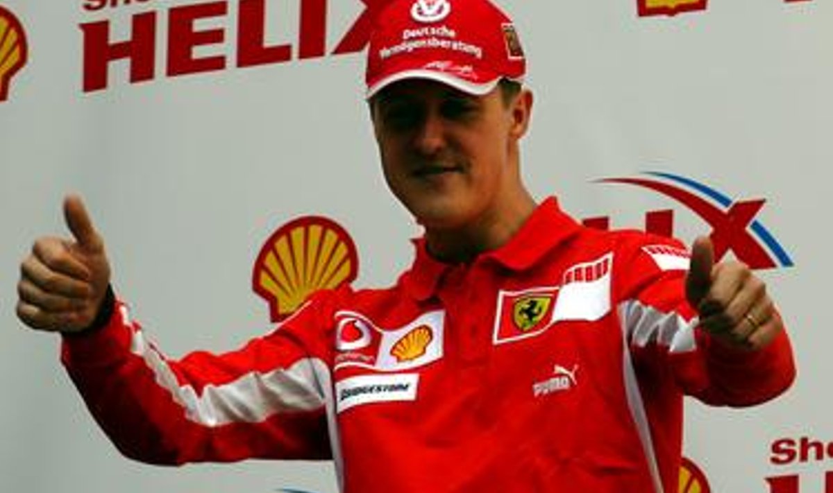 Michael Schumacher 2005. aasta F1 avavõistluse Austraalia GP eel