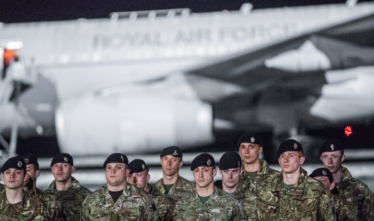 Briti sõdurid Ämari lennubaasis.