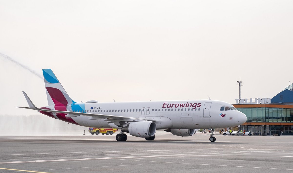 Eurowingsi lennuk Tallinnas