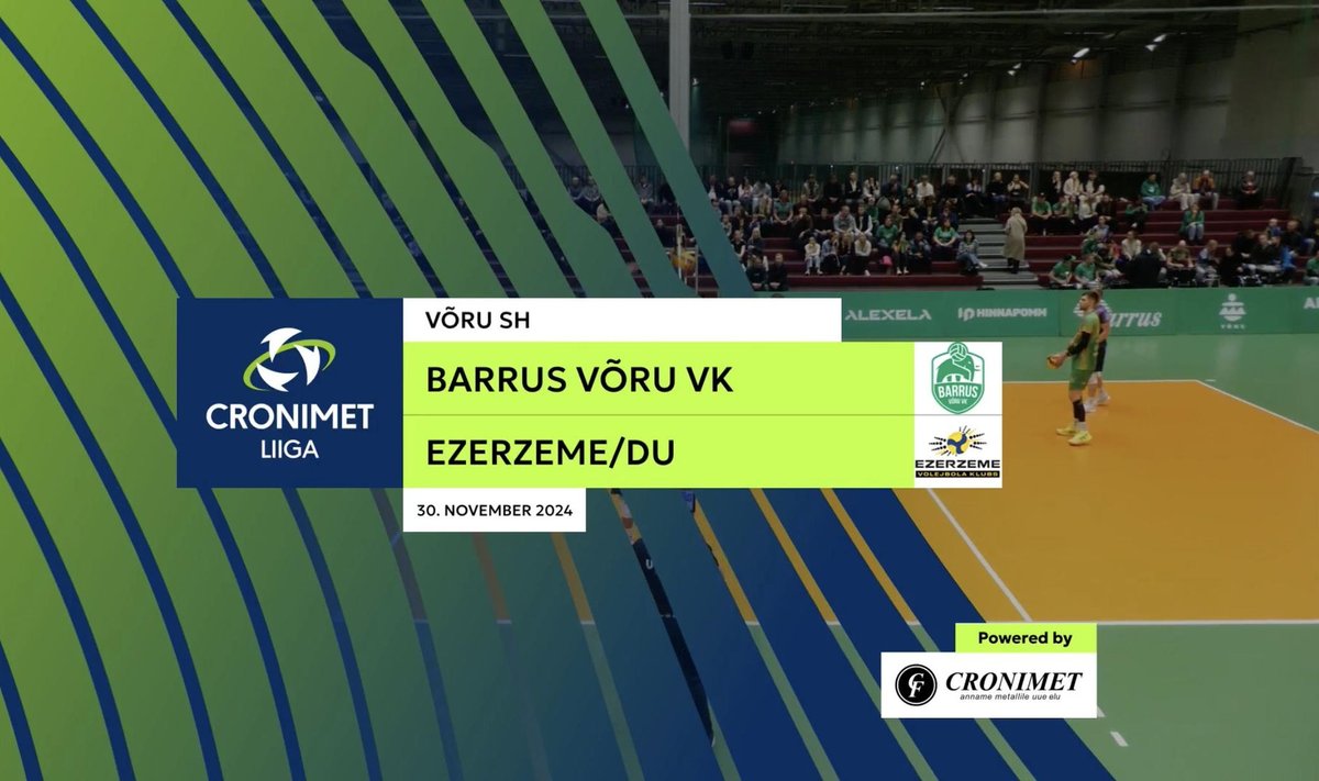 Võrkpall: Barrus Võru VK - Ezerzeme/DU