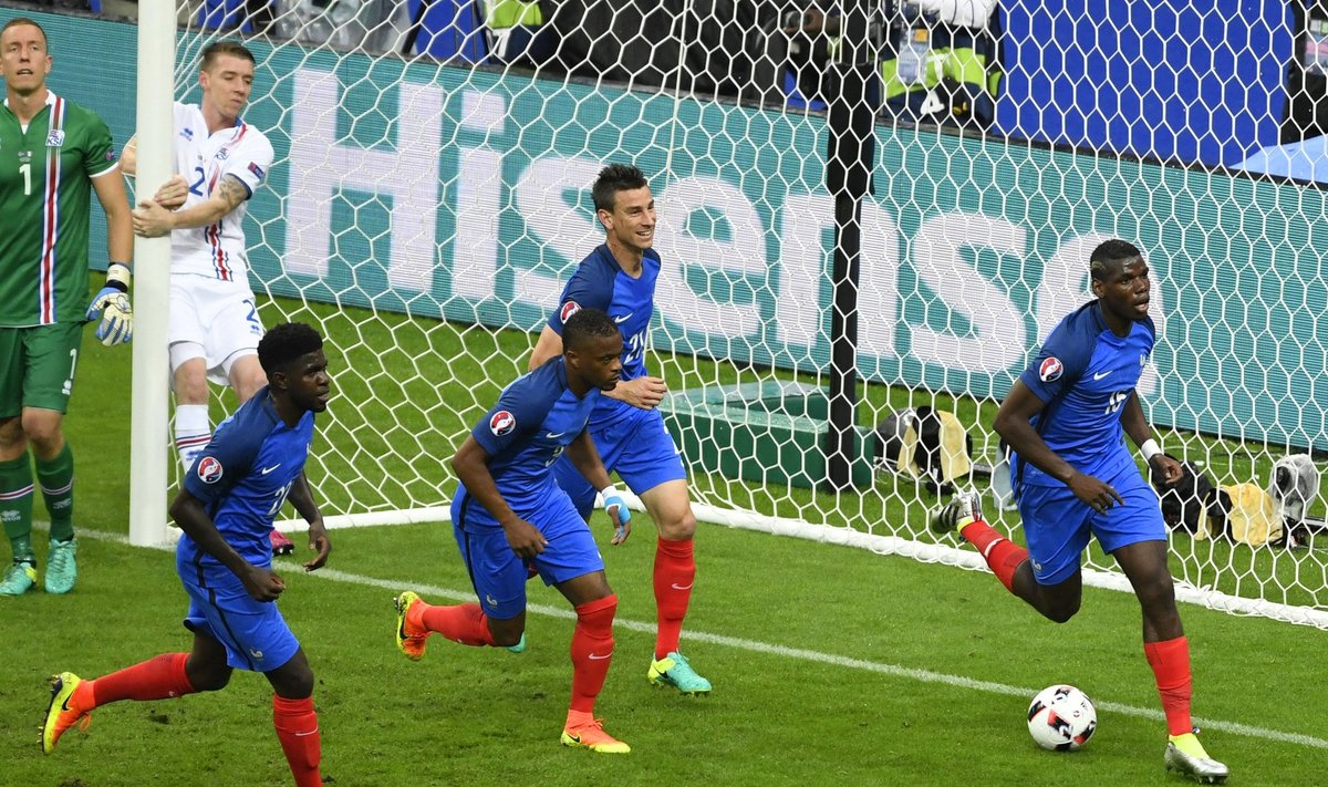 Prantsusmaa versus Island veerandfinaal