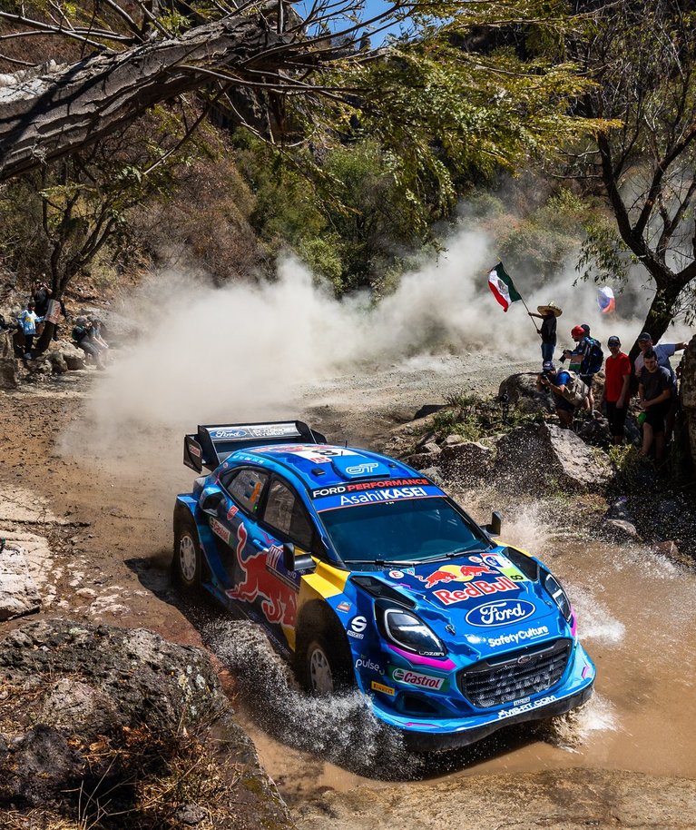 Ott Tänak ei leidnud Mehhiko teedel Fordi autoga soovitud kiirust.