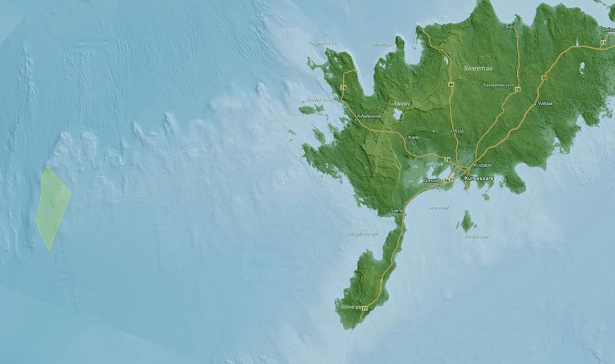 Väljavõte Saare 1 alast, allikas: Maa-amet