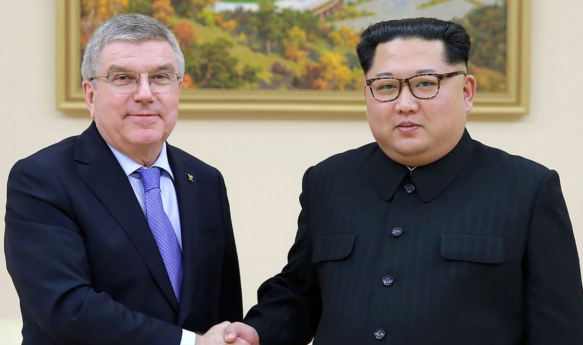 Thomas Bach ja Kim Jong-un