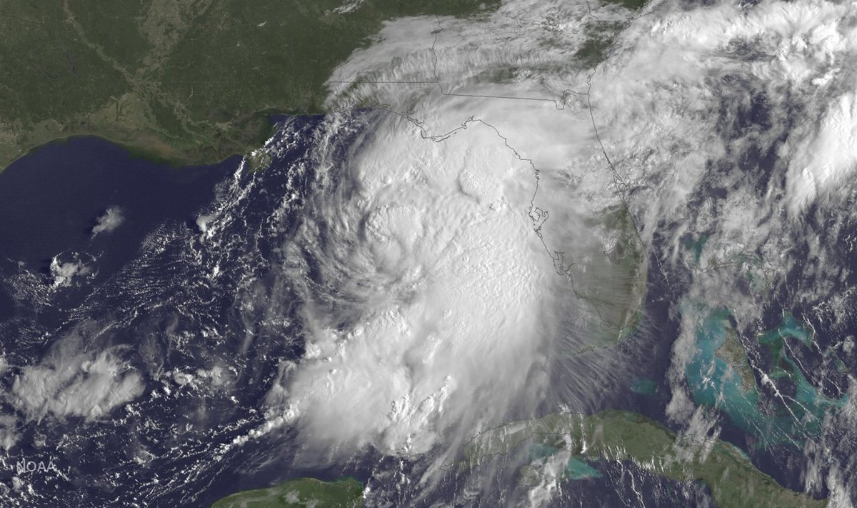 Troopiline torm Hermine enne eilset Florida kohale jõudmist. 