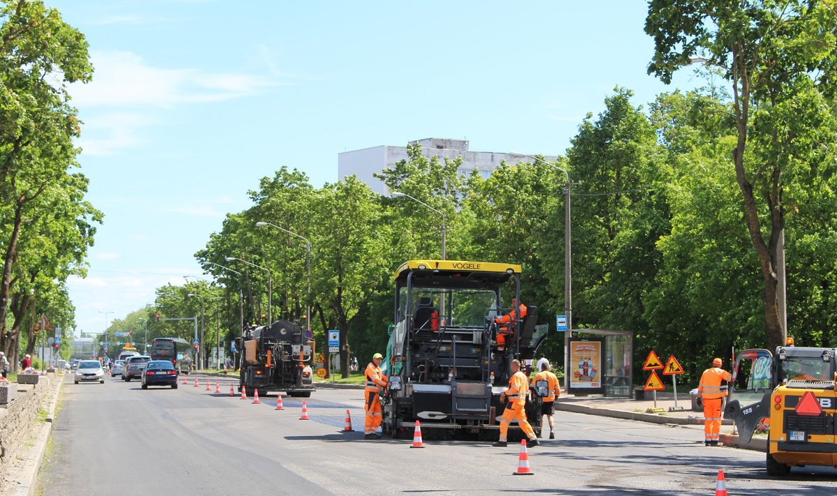 Tallinna maantee asfalteerimistööde I etapp, Narva