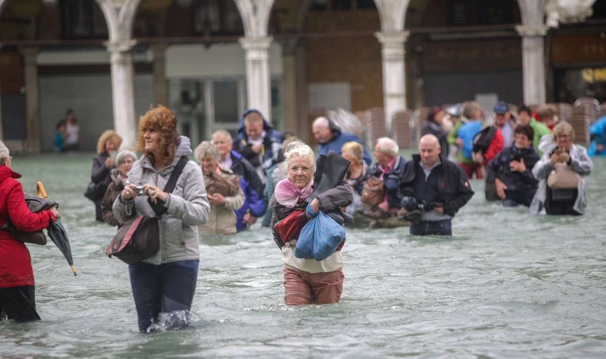 Möödunud aasta oktoobris tabasid Veneetsiat suured üleujutused, kuid saabunud turiste need lahkuma ei sundinud.