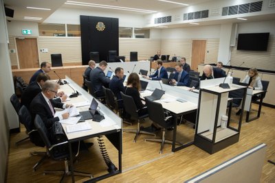 VEEL MASKIVABA: Tallinna Sadama korruptsiooniasja istung eelmise aasta oktoobris.