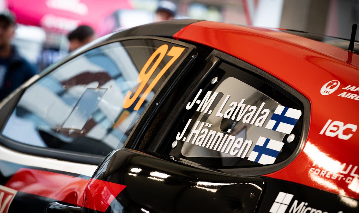 Toyota tiimipealiku Jari-Matti Latvala Toyota Yaris Rally1 Soomes. Pilt on illustratiivne.