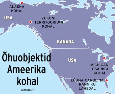 Õhuobjektid Ameerika kohal