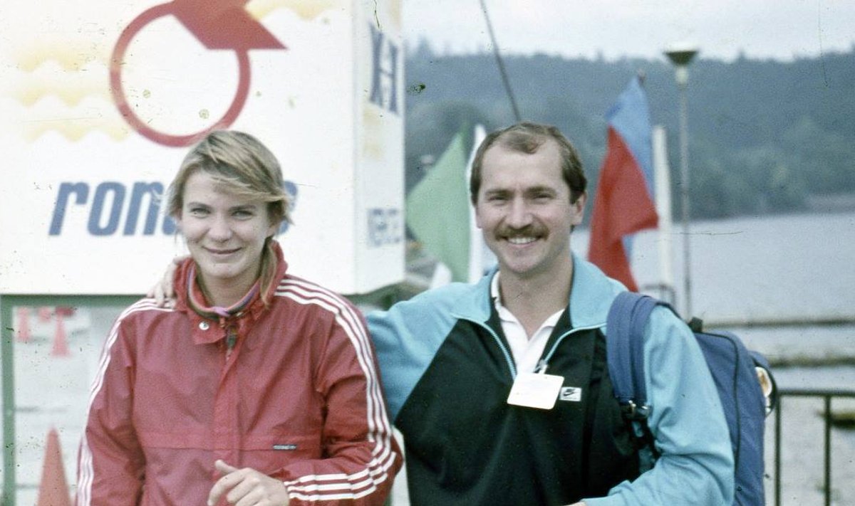 Eesti triatlonispordi kunagine tipp Leela Lint (vasakul)