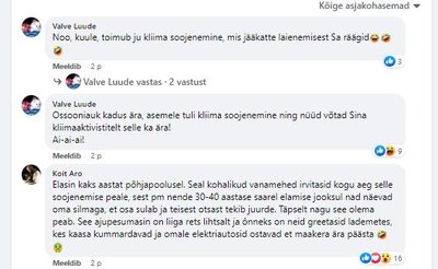 Kommentaarid eksitava väite all viitavad, et inimesed saavad informatsioonist ekslikult aru