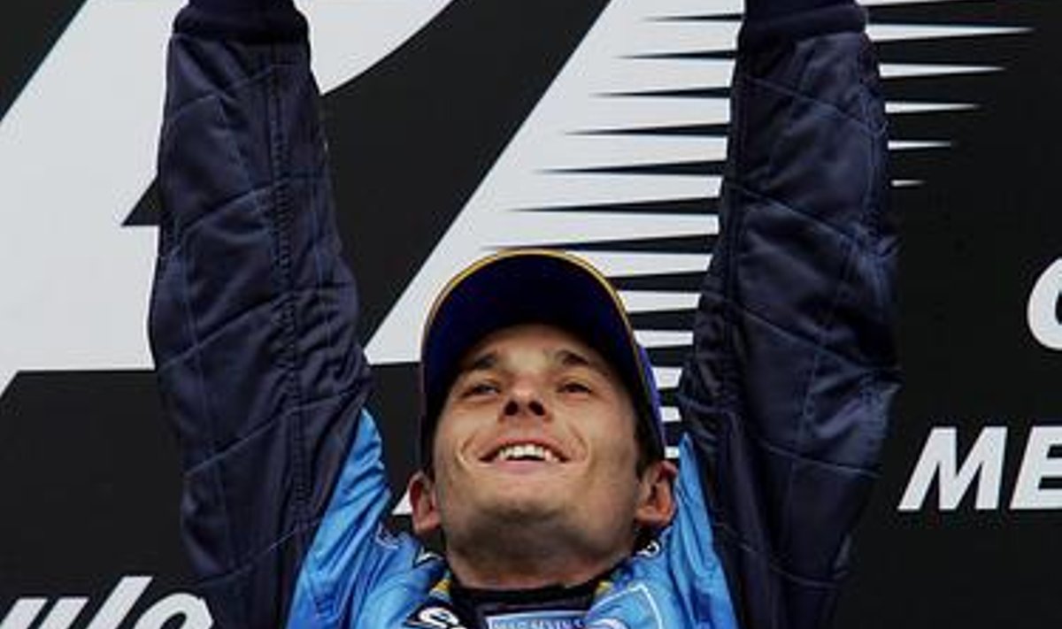 Giancarlo Fisichella Austraalia GP poodiumil