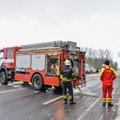 В Табасалу вспыхнул пожар в жилом здании. Жителям рекомендуют держать окна закрытыми