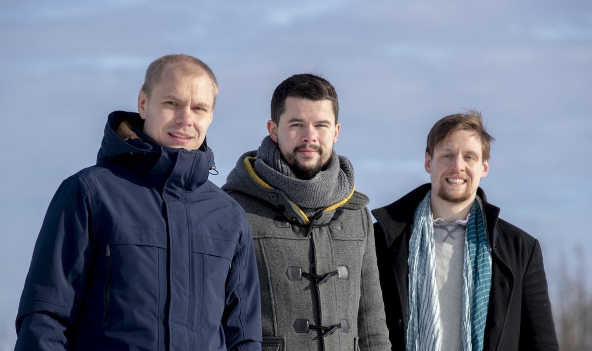 Producementi asutajad (vasakult) Maido Käära, Erko Risthein ja Jordan Valdma olid TransferWise’ist lahkudes oma tuleviku küll rahaliselt kindlustanud, kuid otsustasid palmi alla pikutama mitte minna.