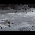 VIDEO: Play-off'iks soodsat vastast noolinud Venemaa jääpallimeeskonnad viskasid üksteise võidu omaväravaid