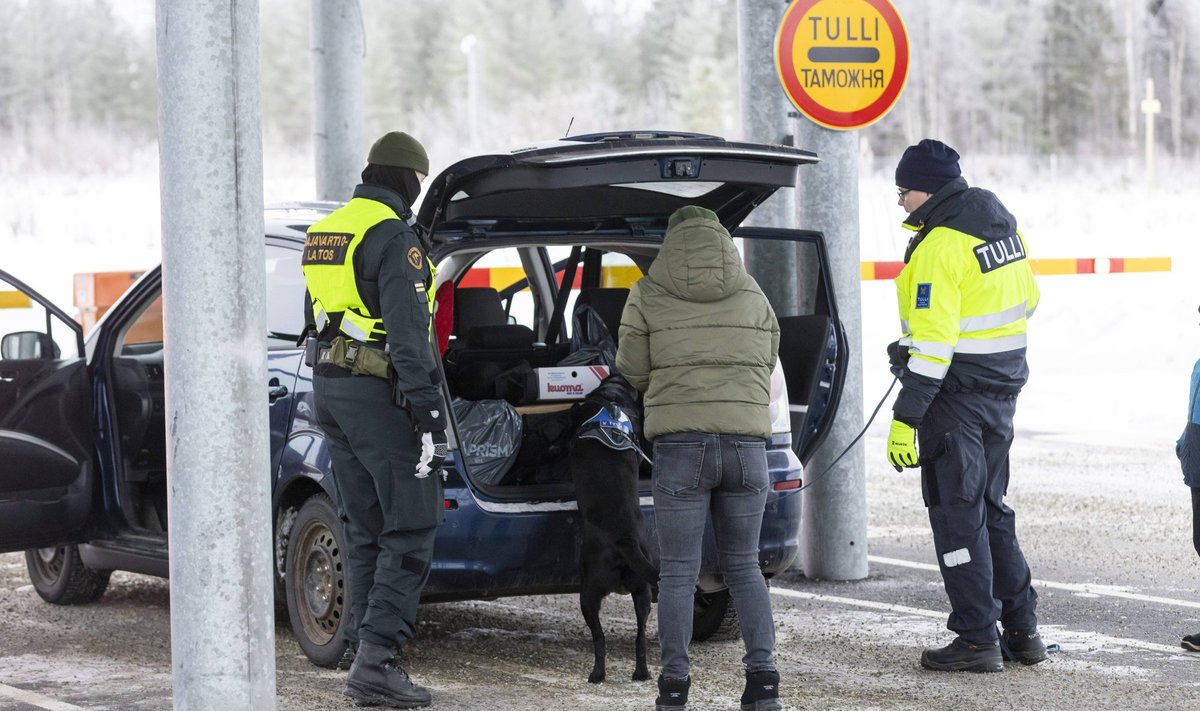 Soome Vartiuse piiripunkt reedel, päev enne sulgemist. 