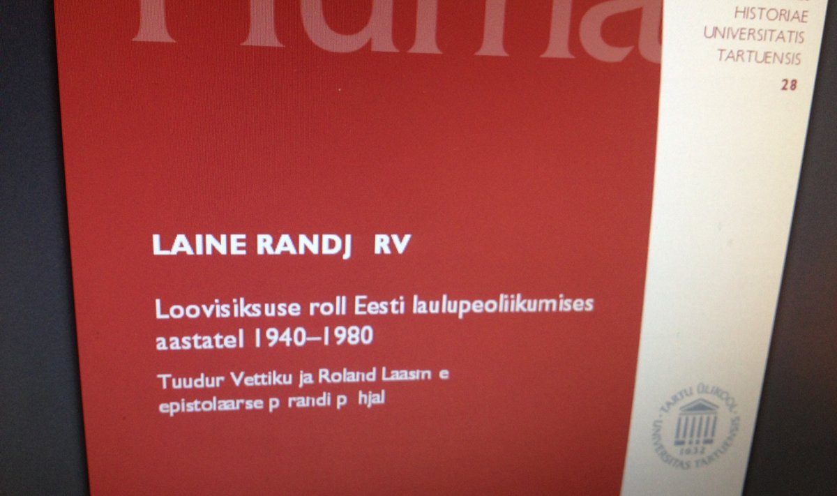 Laine Randjärve doktoritöö on kättesaadav ülikooli koduleheküljel