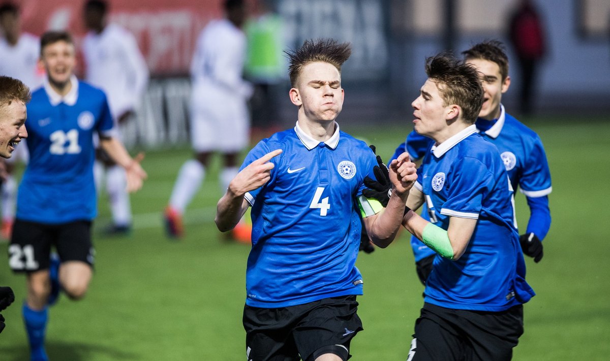 Eesti U17 jalgpallikoondis kohtub Prantsusmaaga