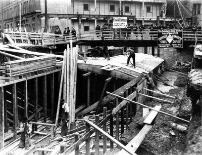 Eatoni tunneli kaevamine 1900. aastal