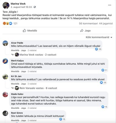 Sellised avaldused on sotsiaalmeedias levinud. Millal on tööandjal õigus vaktsineerimata inimest vallandada?