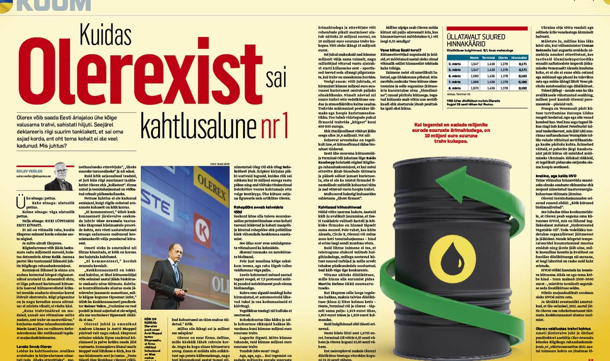 MÄRTSIKUINE LUGEJAMAGNET: Artikkel, mis rääkis, kuidas üks Eesti tuntumaid ettevõtteid sattus kahtluste alla.
