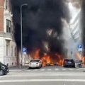 ФОТО | В центре Милана взорвался фургон с газовыми баллонами. Загорелись несколько автомобилей, эвакуирована школа
