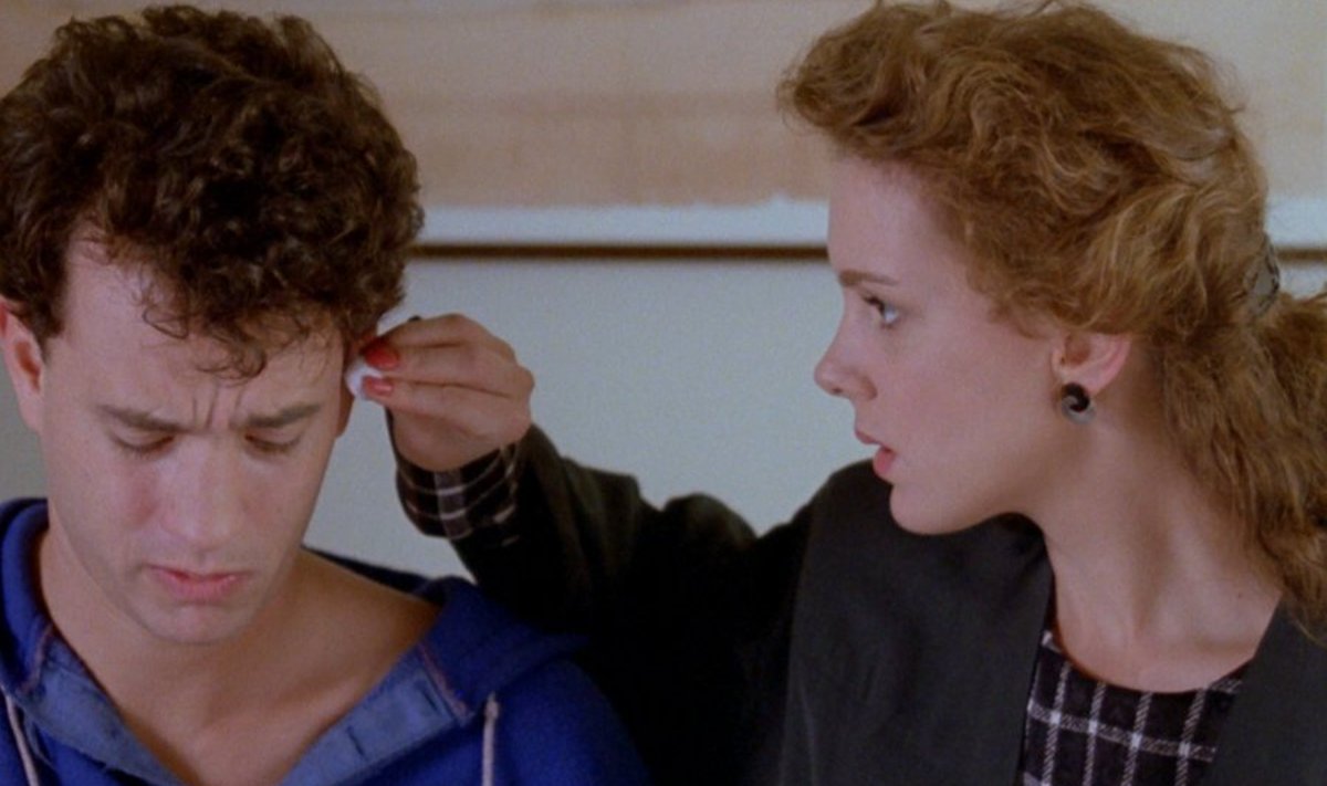 Tom Hanks koos Elizabeth Perkinsiga, kes mängis 1988. aasta filmis „Suur” tema kallimat. 