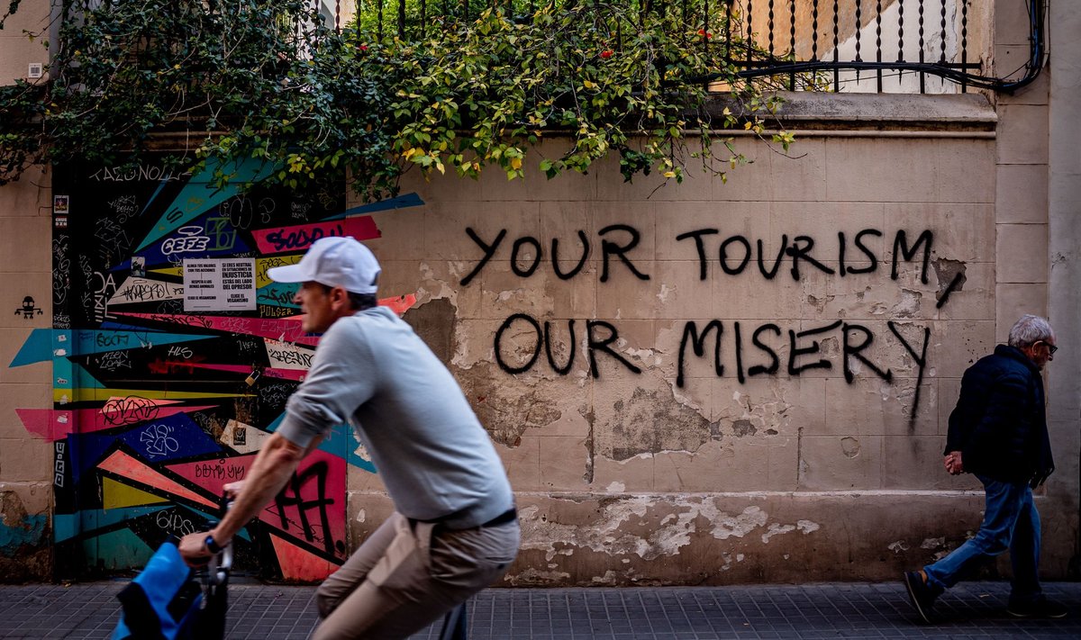 Turistide üleküllus on Hispaanias tõsine probleem. 