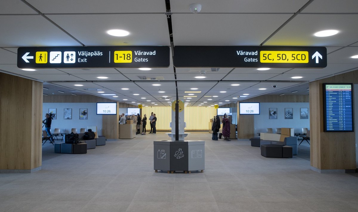 Зал ожидания в шенгенской зоне Таллиннского аэропорта