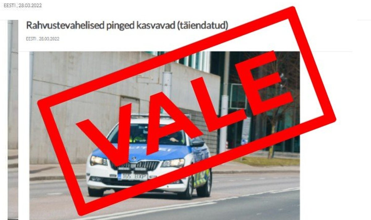 EKRE väljaanne edastab valeuudiseid