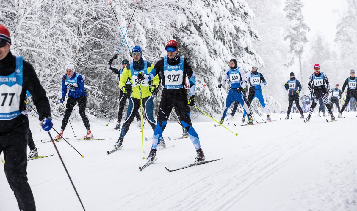 49. Tartu Maraton toimus väga lumistes oludes.