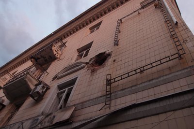 Разрушения на Киевском проспекте