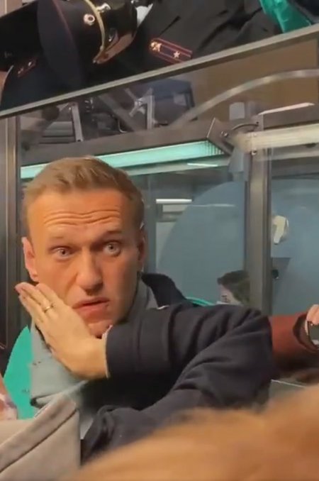 Navalnõi hetk enne kinnipidamist