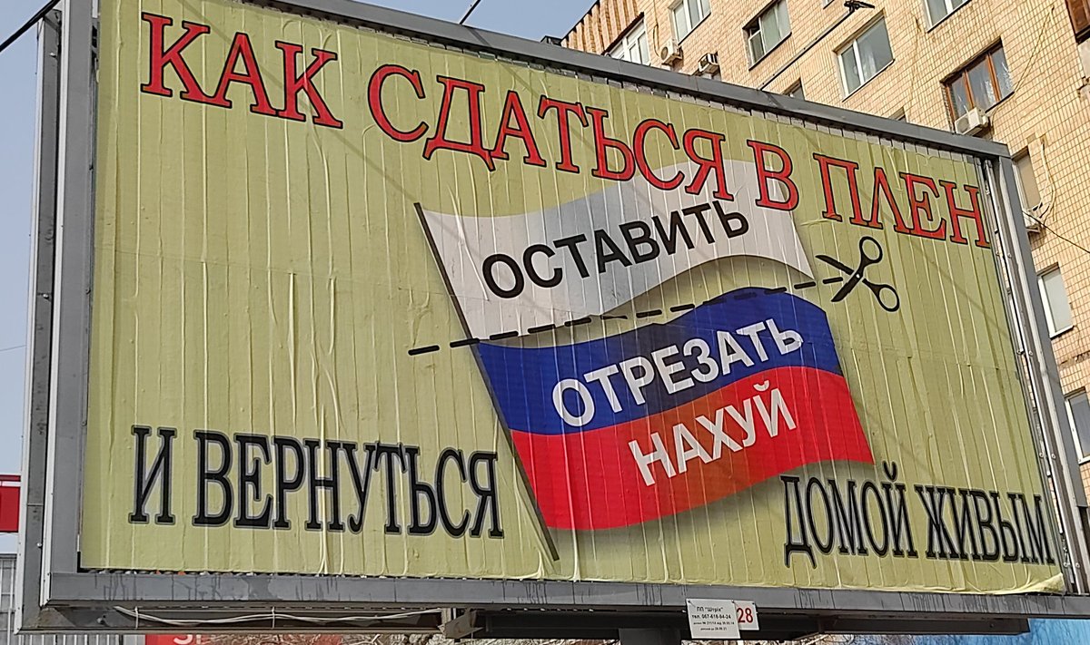 Õpetus Zaporižžjast, kuidas Venemaa lipust valge lipp saab