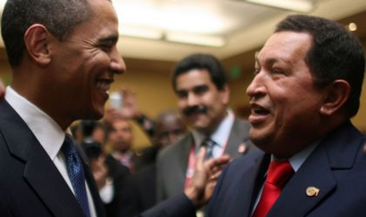 Barack Obama ja Hugo Chávez
