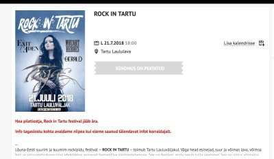 Rock in Tartu