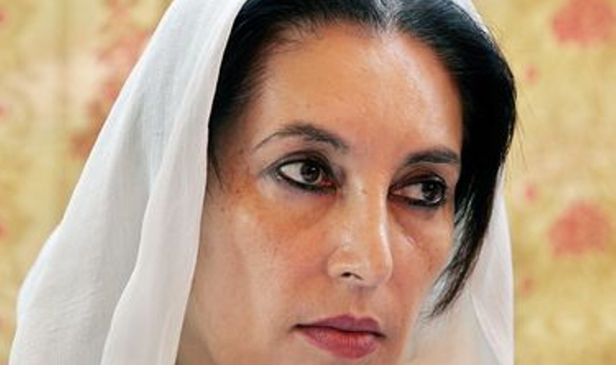 Pakistani karismaatiline naispoliitik Benazir Bhutto
