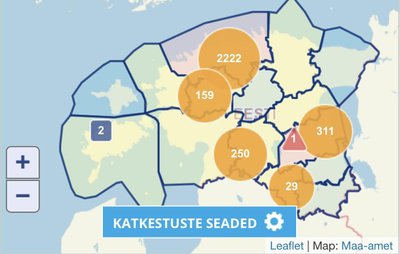 Elektrikatkestuste kaart