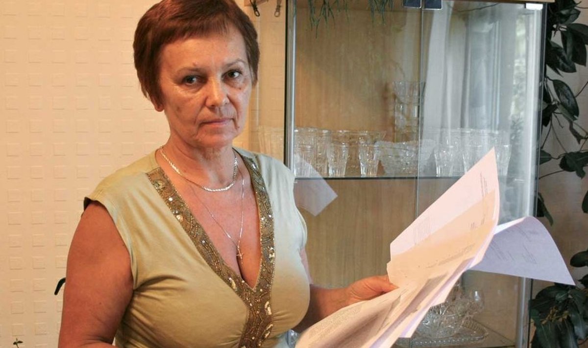 Galina Savtšuk kardab, et tal tuleb varastelt kohtu kaudu välja mõistetud rahast suu puhtaks pühkida. (Foto: Imbi Viikberg)