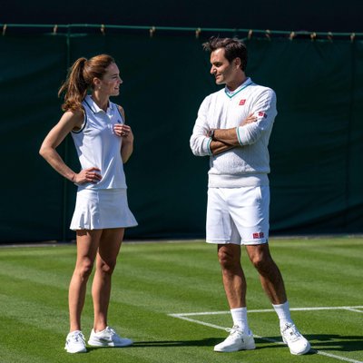 Printsess Catherine ja Roger Federer